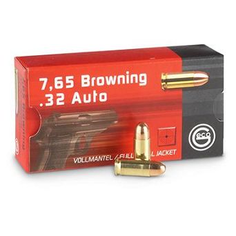 Nabój kulowy GECO .32 Auto FMJ 4,75g // 7,65 Browning