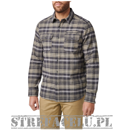 Men's Shirt, Manufacturer : 5.11, Model : Lester Long Sleeve Shirt, Color : Volcanic Plaid