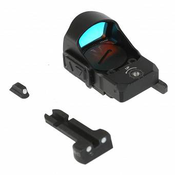 Meprolight MicroRDS Red Dot Micro Sight with Quick Detach Adaptor and Backup Sights for CZ 75