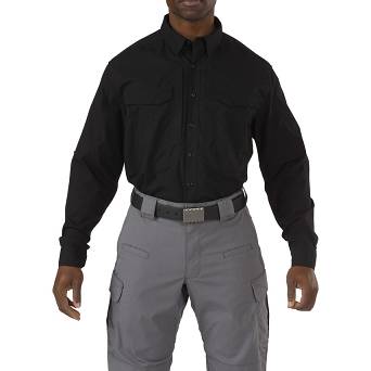 Men's Shirt, Manufacturer : 5.11, Model : Stryke Long Sleeve Shirt, Color : Black