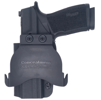 OWB Holster, Compatibility : Sig Sauer P365 XMACRO OR, Manufacturer : Concealment Express, Material : Kydex, For Persons : Right Handed, Color : Black
