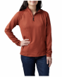 Women's Sweatshirt, Manufacturer : 5.11, Model : Womens Stratos 1/4 Zip, Color : OX Blood