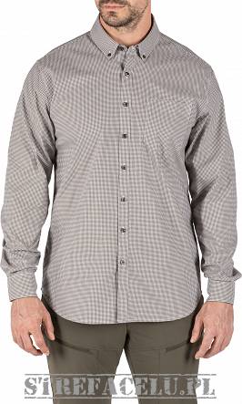 Men's Long Sleeve Shirt, Manufacturer : 5.11, Model : Alpha Flex, Color : Ranger Green Check