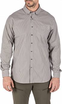 Men's Long Sleeve Shirt, Manufacturer : 5.11, Model : Alpha Flex, Color : Ranger Green Check