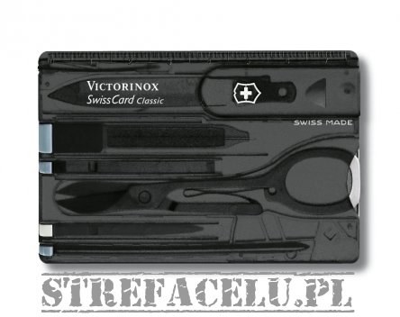 Victorinox SwissCard Classic, transparent black