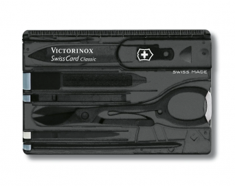 Victorinox SwissCard Classic, transparent black