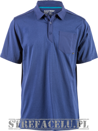 Men's Polo, Manufacturer : 5.11, Model : Axis Short Sleeve Polo, Color : Blueprint