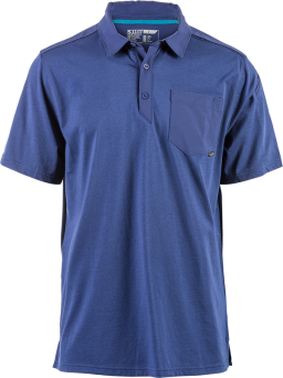 Men's Polo, Manufacturer : 5.11, Model : Axis Short Sleeve Polo, Color : Blueprint