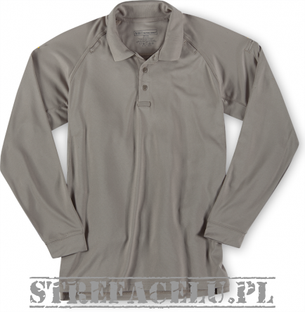 Men's Polo, Manufacturer : 5.11, Model : Performance Long Sleeve Polo, Color : Silver Tan