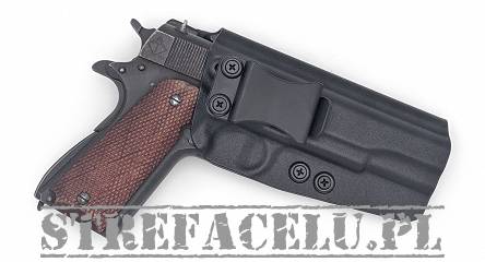 IWB Holster, Compatibility : 1911 Government without rail, Manufacturer : Concealment Express, Material : Kydex, Color : Black