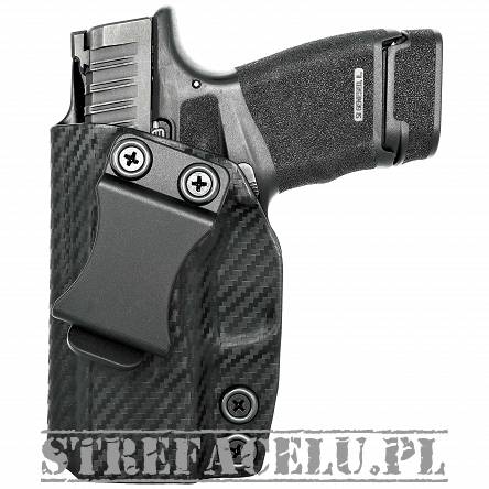 IWB Holster, Compatibility :Springfield H11 (Hellcat) with optic, Manufacturer : Concealment Express, Material : Kydex, For Persons : Left Handed, Finish : Carbon