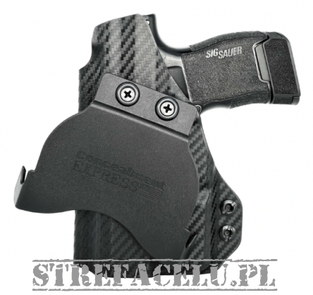 OWB Holster, Compatibility : Sig Sauer P365 with TLR-6, Manufacturer : Concealment Express, Material : Kydex, For Persons : Right Handed, Finish : Carbon