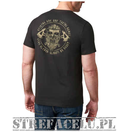 Men's T-shirt, Manufacturer : 5.11, Model : Kicking Axe Tee, Color : Black