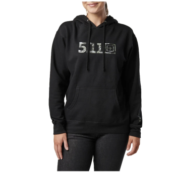 Women's Hoodie, Manufacturer : 5.11, Model : Women's Topo Logo Legacy Hoodie, Color : Black