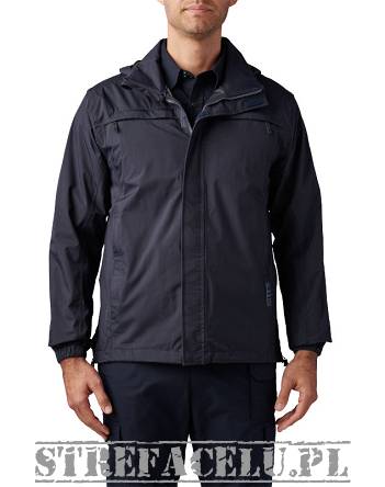 Men's Jacket, Manufacturer : 5.11, Model : Tac-Dry Rain Shell 2.0, Color : Dark Navy