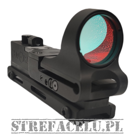 Red Dot Sight, Manufacturer : C-More (USA), Model : Railway Aluminum (ATRW), Dot Size : 2 MOA, Color : Black