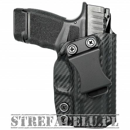 IWB Holster, Compatibility :Springfield H11 (Hellcat) with optic, Manufacturer : Concealment Express, Material : Kydex, For Persons : Right Handed, Finish : Carbon