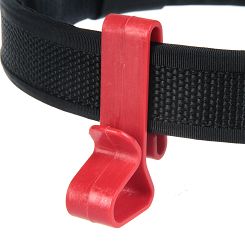 Wieszak czerwony na pasek - Belt Clipfor Ear Defenders, Red