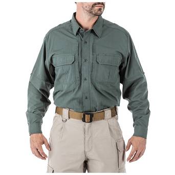 Men's Shirt, Manufacturer : 5.11, Model : Long Sleeve Tactical Shirt, Color : OD Green