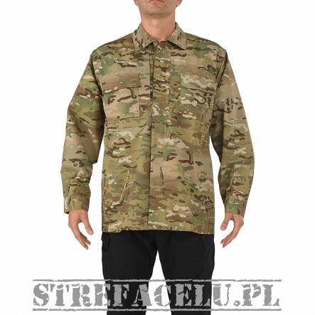 Men's Shirt, Manufacturer : 5.11, Model : Multicam Tdu Long Sleeve Shirt, Camouflage : MultiCam