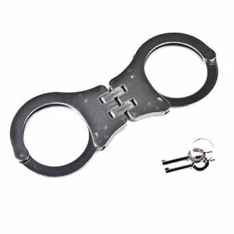 Police handcuffs hinge