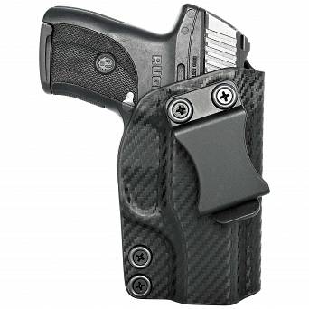 IWB Holster, Compatibility : Ruger LC9/LC9s/LC380/EC9s, Manufacturer : Concealment Express, Material : Kydex, For Persons : Right Handed, Finish : Carbon