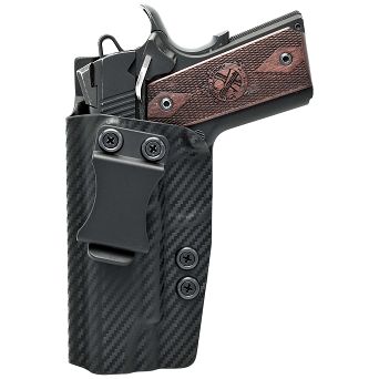 Kabura wewnętrzna prawa do pistoletu 1911 Commander 4.25" OR z szyną taktyczną, RH IWB kydex, kolor: czarny