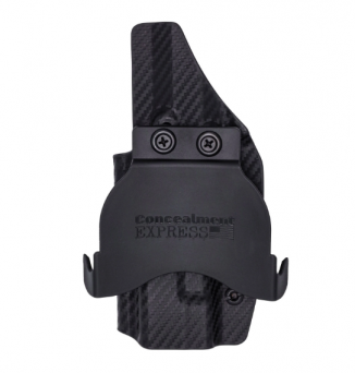 OWB Holster, Compatibility : H&K VP9SK OR, Manufacturer : Concealment Express, Material : Kydex, For Persons : Right Handed, Finish : Carbon