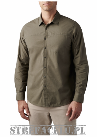 Men's Shirt, Manufacturer : 5.11, Model : Igor Solid Long Sleeve Shirt, Color : Ranger Green
