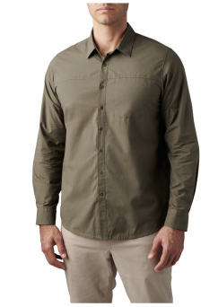 Men's Shirt, Manufacturer : 5.11, Model : Igor Solid Long Sleeve Shirt, Color : Ranger Green