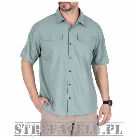 Men's Shirt, Manufacturer : 5.11, Model : Freedom Flex Short Sleeve Shirt, Color : Dusty Sage