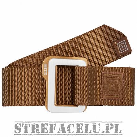 Men's tactical belt 5.11 TRAVERSE DOUBLE BUCKLE color: BATTLE BROWN