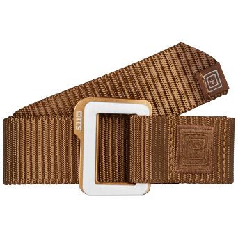 Men's tactical belt 5.11 TRAVERSE DOUBLE BUCKLE color: BATTLE BROWN