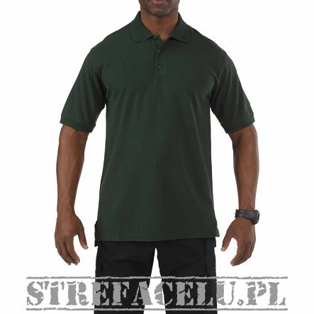 Men's Polo, Manufacturer : 5.11, Model : Professional Short Sleeve Polo, Color : Green