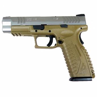 Pistol XDM-9 4,5 silver // brown