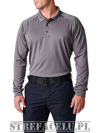 Men's Polo, Manufacturer : 5.11, Model : Performance Long Sleeve Polo, Color : Storm