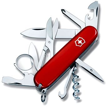Victorinox Explorer, Medium Pocket Knife With Magnifying Glass