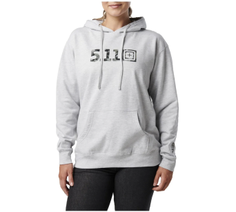 Women's Hoodie, Manufacturer : 5.11, Model : Women's Topo Logo Legacy Hoodie, Color : Heather Grey