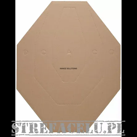 Tarcze Strzeleckie kartonowe IPSC 50szt - brązowe Range Solutions