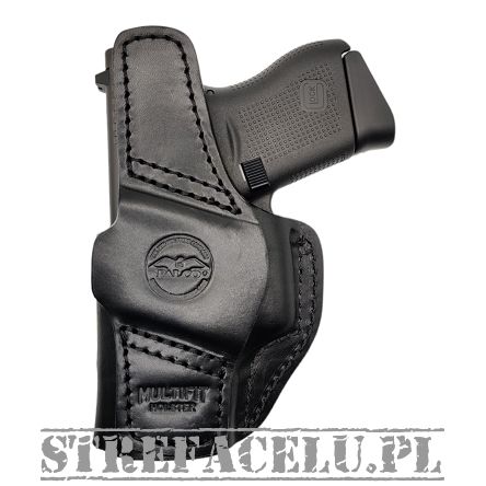 Leather Holster, Manufacturer : Falco Holsters (Slovakia), Type : 2in1 - IWB + OWB, Model : AM02-2329, Hand : Right, Color : Black