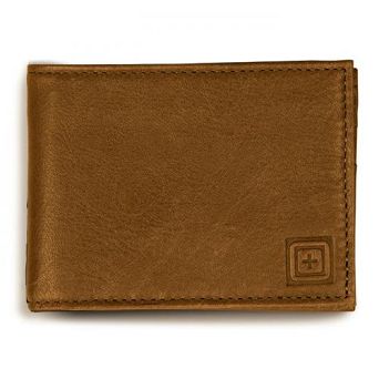 Wallet, Manufacturer : 5.11, Model : Meru Bifold Wallet, Color : Brown