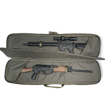 Case For 2x Carbines, Manufacturer : Garbacz (Poland), Model : Tactical 1, Color : Green, Length : 115cm x Height : 30cm x Width : 6cm
