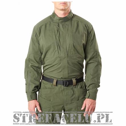 Men's Long Sleeve Shirt 5.11 XPRT TACTICAL SHIRT color: TDU GREEN