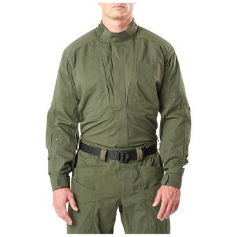 Men's Long Sleeve Shirt 5.11 XPRT TACTICAL SHIRT color: TDU GREEN