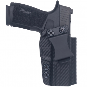 IWB Holster, Compatibility : Sig Sauer P365 XMACRO OR, Manufacturer : Concealment Express, Material : Kydex, For Persons : Right Handed, Finish : Carbon