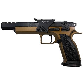 Pistolet KMR S-02 OPEN OR (Shield), SA, 6,7`` kal. .22LR - brązowy/czarny