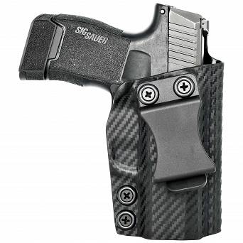 IWB Holster, Compatibility : Sig P365, Manufacturer : Concealment Express, Material : Kydex, For Persons : Right Handed, Finish : Carbon