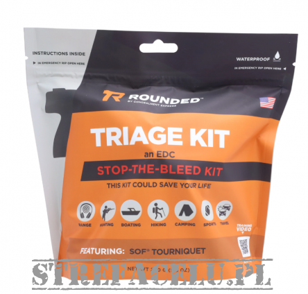 First Aid Kit (Stasis, chest dressing, bandage, gloves) Range Triage Kit