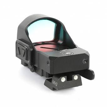 Meprolight MicroRDS Red Dot Micro Sight with Quick Detach Adaptor and Backup Sights for Jericho