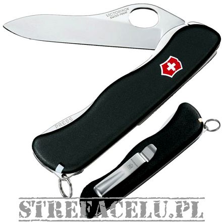 Victorinox Sentinel One Hand with belt clip, Lightweight Large Pocket Knife